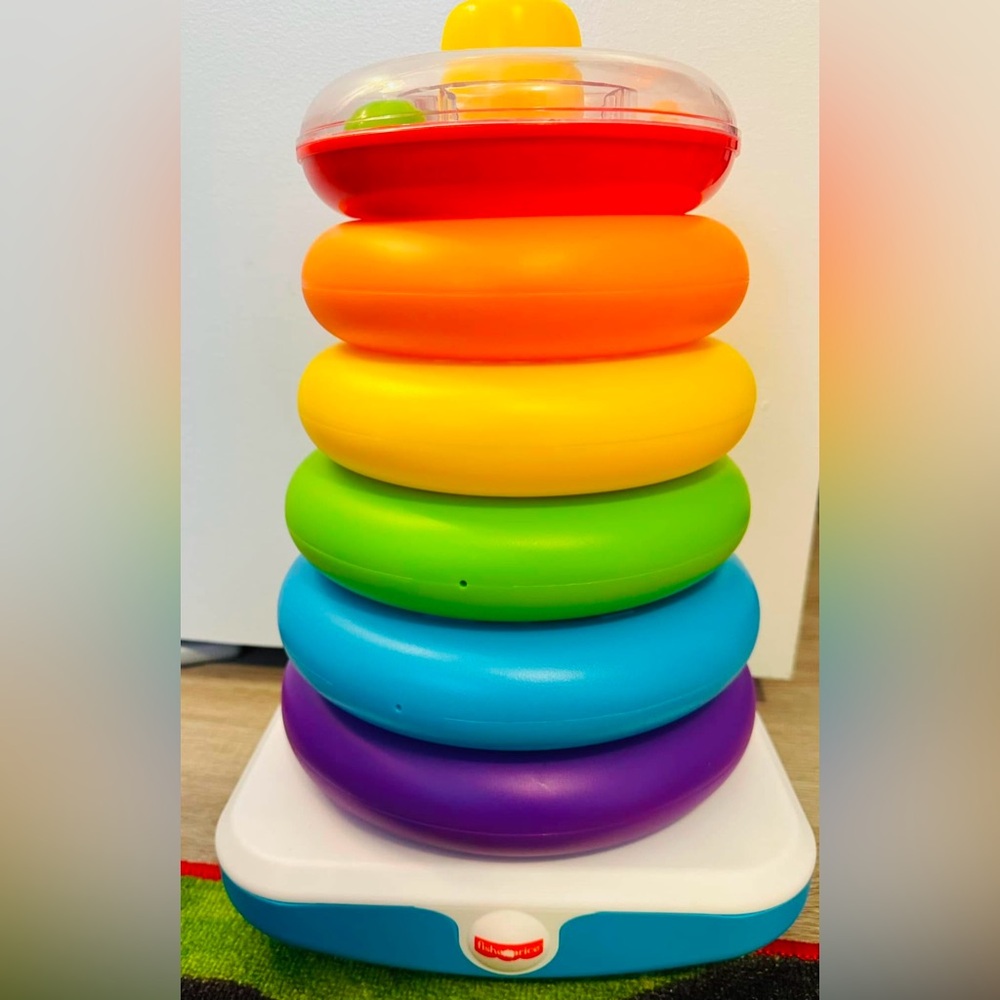 Fisher-Price Giant Rainbow Stacking Rings Toy - Picture 4 of 4